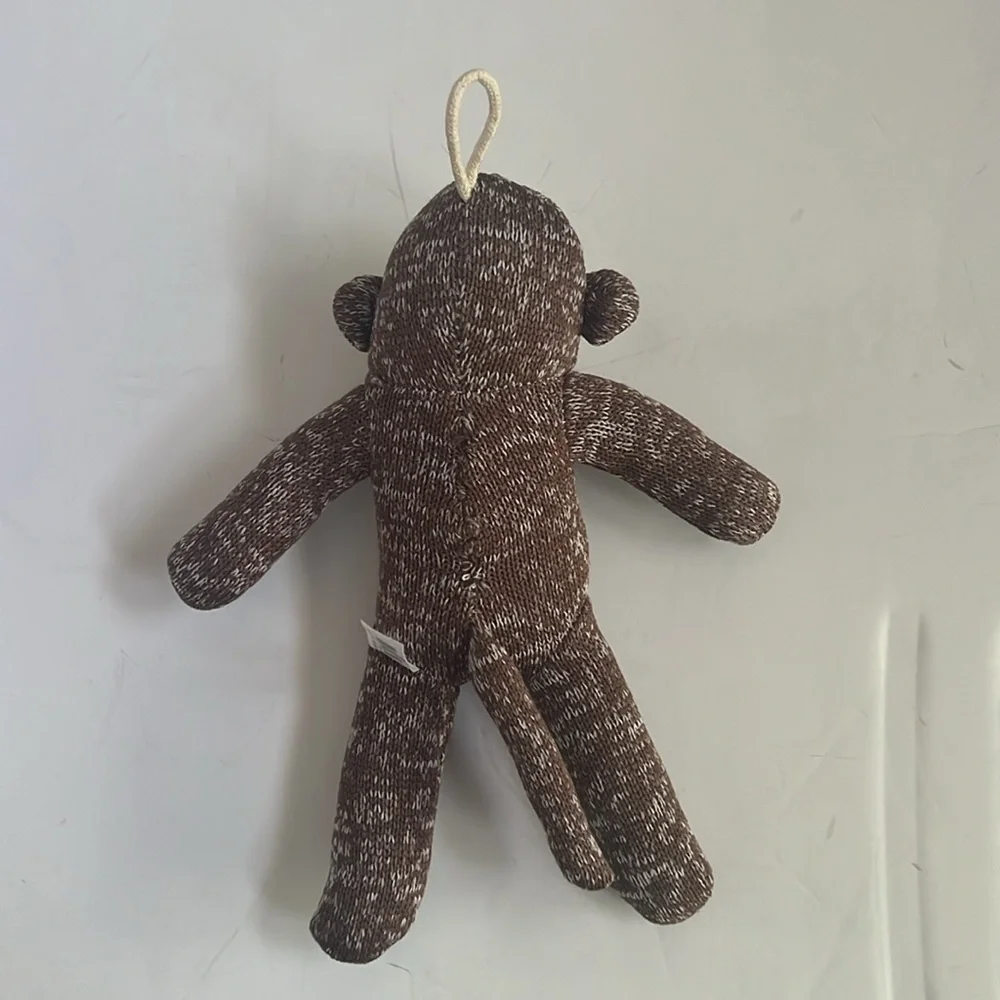 Vibrant Life Cute Sock Monkey Squeaky Dog Toy